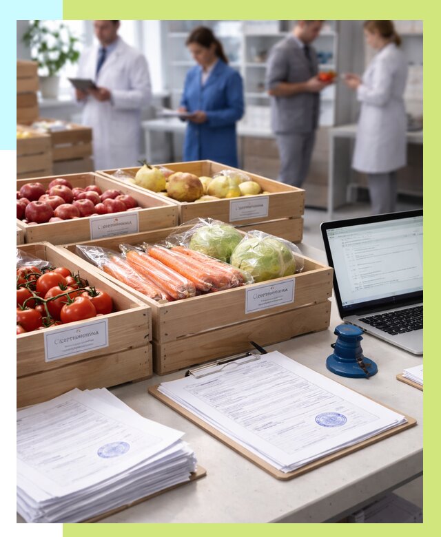 Сертификация овощей и фруктов в Энгельсе от 9060 р. | Алешин-Энг