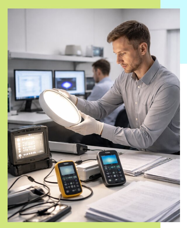 Сертификация светильников в Энгельсе: испытания и оформление