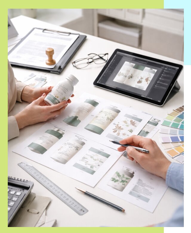 Профессиональная разработка дизайна и текста этикетки продукции в Энгельсе