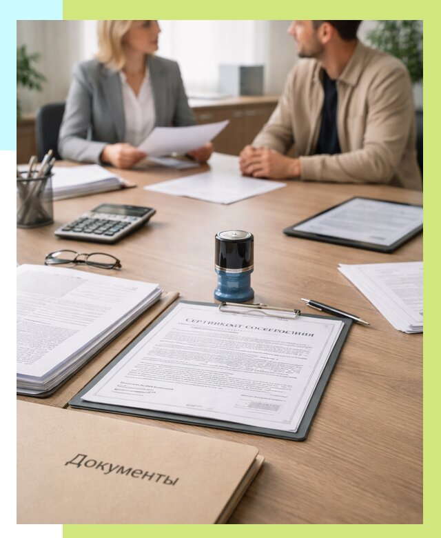 Сертификат соответствия на продукцию в Энгельсе от 15989 р.|Алешин-Энг