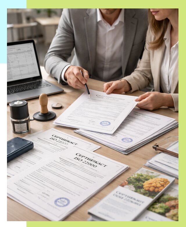 Сертификат ISO 22000 в Энгельсе от 42636 р. под ключ | Алешин-Энг